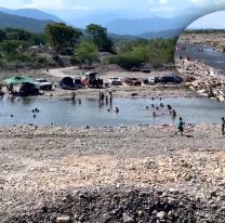 Ante la ola de calor, muchísimas familias volvieron a copar los ríos [VIDEO]