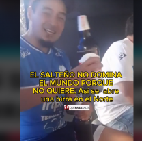 Salteño se hizo viral por la forma en la que abre la cerveza: nunca antes vista 