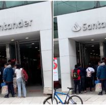 Grave denuncia a Banco Santander: "Espere cuatro horas y no quisieron atenderme"