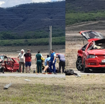 [VIDEO]Terrible accidente en la entrada de Valle Escondido: "Vuelan las ambulancias"