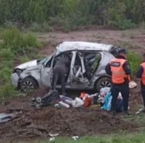 Terrible accidente en ruta 34: volcó un auto que llevaba una familia venezolana