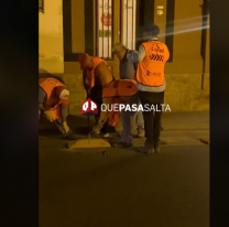 Retiran la bicisenda de calle Alvarado: la Municipalidad de Salta trabajará toda la madrugada 