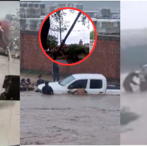 Lo que dejó el temporal en Salta: autos estancados, postes caídos y calles inundadas