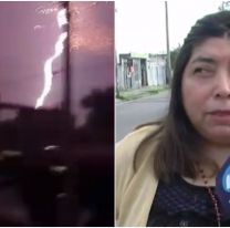 "Nos quemó televisores y heladeras", lo que provocó el rayo que cayó en Salta