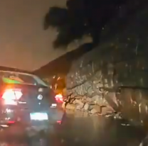 [VIDEO] El tormentón en Salta: desmoronó parte del Cerro San Bernardo 