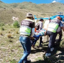 En helicóptero, rescataron a una mujer en Cafayate y la llevaron al hospital 