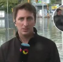 Periodista intentó rescatar a un hombre de una inundación y casi no la cuenta