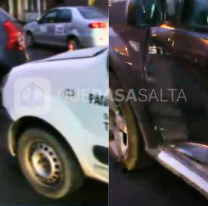 Terrible accidente en pleno centro: panadero repartía pan y chocó en su auto