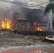 Explotó un caño de gas y se incendió una casa: hay heridos