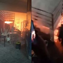 Pánico y gritos: colegio norteño se prendió fuego en pleno horario de clases [FOTOS]